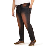 Kagad Jeans Men Plus Size Regular Fit Black Copper Tinted Denim Jeans - Style Code "KGDJN-408020