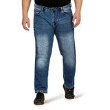 Kagad Jeans Men Plus Size Regular Fit Mid Blue Denim Jeans - Style Code "KGDJN-408014