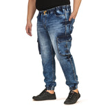 Kagad Jeans Men Regular and Plus Size Regular   Fit Mid  Blue  Color  Denim Jeans Jogger - Style Code "KGDJGR-406008