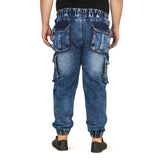 Kagad Jeans Men Regular and Plus Size Regular   Fit Mid  Blue  Color  Denim Jeans Jogger - Style Code "KGDJGR-406008