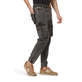 Kagad Jeans Men Regular Fit Charcoal grey Blue Denim Jeans Jogger - Style Code "KGDJGR-401004