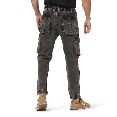 Kagad Jeans Men Regular Fit Charcoal grey Blue Denim Jeans Jogger - Style Code "KGDJGR-401004
