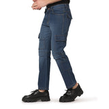 Kagad Jeans Men Straight Fit Vintage Blue Denim Jeans - Style Code "KGDJNS-403006