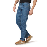 Kagad Jeans Men Straight Fit Blue Textured Denim Jeans - Style Code "KGDJNS-403007