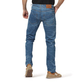 Kagad Jeans Men Straight Fit Blue Textured Denim Jeans - Style Code "KGDJNS-403007