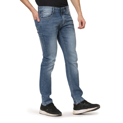 Kagad Jeans Men Straight Fit Light Blue Denim Jeans - Style Code "KGDJNS-403008