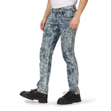 Kagad Jeans Men Straight Fit Blue Textured Denim Jeans - Style Code "KGDJNS-403009