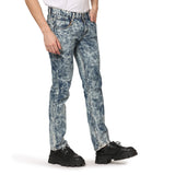 Kagad Jeans Men Straight Fit Blue Textured Denim Jeans - Style Code "KGDJNS-403009