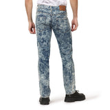 Kagad Jeans Men Straight Fit Blue Textured Denim Jeans - Style Code "KGDJNS-403009