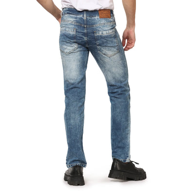 Kagad Jeans Men Straight Fit Light Blue Denim Jeans - Style Code "KGDJNS-403011