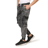 Kagad Jeans Men Regular  Fit Textured Grey Denim Jeans Jogger - Style Code "KGDJGR-401005