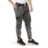 Kagad Jeans Men Regular  Fit Textured Grey Denim Jeans Jogger - Style Code "KGDJGR-401005