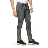 Kagad Jeans Men Regular Fit  Blue Textured Denim Jeans - Style Code "KGDJNS-403017