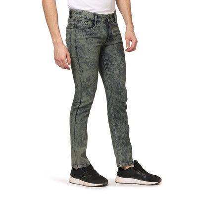 Kagad Jeans Men Regular Fit  Blue Textured Denim Jeans - Style Code "KGDJNS-403017