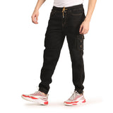 Kagad Jeans Men Regular Fit Black Denim Jeans Jogger - Style Code "KGDJGR-401006