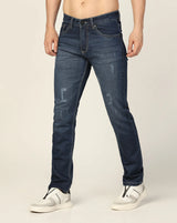 Kagad Jeans Mens Regular Fit Rugged Classic Indigo Blue Jeans - Style Code "KGDJN-403024