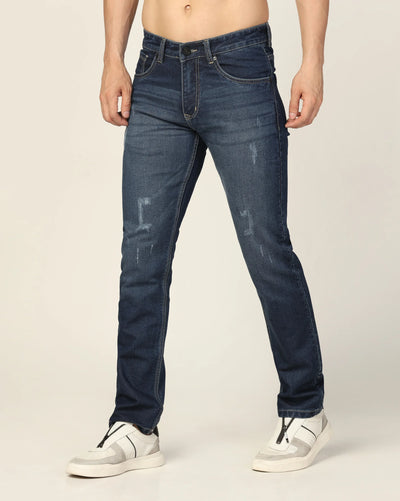 Kagad Jeans Mens Regular Fit Rugged Classic Indigo Blue Jeans - Style Code "KGDJN-403024