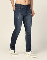Kagad Jeans Mens Regular Fit Rugged Classic Indigo Blue Jeans - Style Code "KGDJN-403024