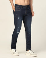 Kagad Jeans Mens Regular Fit Rugged Storm Blue Jeans - Style Code "KGDJN-403025