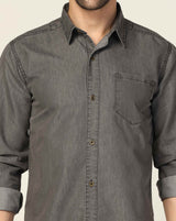 Kagad Jeans Mens Slim Fit Shirt Grey - Style Code "KGDSHT-403054