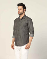 Kagad Jeans Mens Slim Fit Shirt Grey - Style Code "KGDSHT-403054