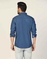 Kagad Jeans Mens Slim Fit Shirt Storm Blue - Style Code "KGDSHT-403057