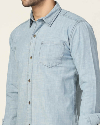 Kagad Jeans Mens Slim Fit Shirt Arctic Blue - Style Code "KGDSHT-403061