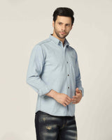 Kagad Jeans Mens Slim Fit Shirt Ice Blue - Style Code "KGDSHT-403064