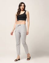 Kagad Jeans Womens Mid Rise Straight Fit Latte Cotton Trouser - Style Code "KGDTR-404030