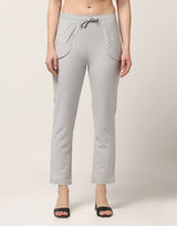 Kagad Jeans Womens Mid Rise Straight Fit Latte Cotton Trouser - Style Code "KGDTR-404030