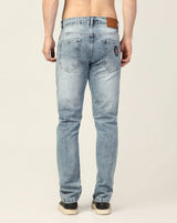 Kagad Jeans Mens Regular Fit badges Two Tone Air Blue Jeans - Style Code "KGDJN-403027