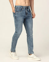 Kagad Jeans Mens Regular Fit Light Vintage Blue Jeans - Style Code "KGDJN-403039