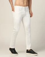 Kagad Jeans Mens Regular Fit White Jeans - Style Code "KGDJN-403038