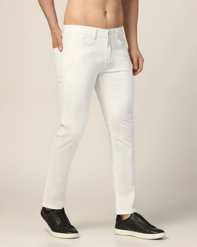 Kagad Jeans Mens Regular Fit White Jeans - Style Code "KGDJN-403038