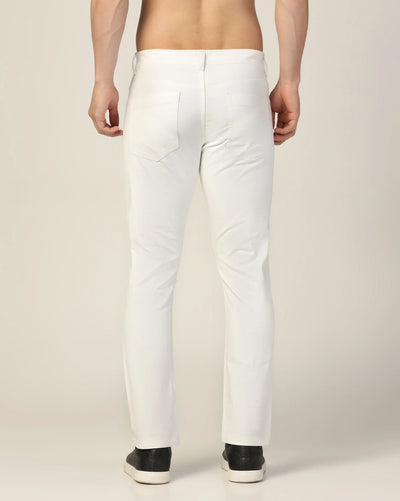 Kagad Jeans Mens Regular Fit White Jeans - Style Code "KGDJN-403038