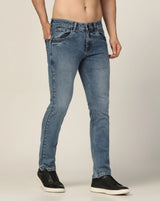 Kagad Jeans Mens Regular Fit Two Tone Tint Breeze Blue Jeans - Style Code "KGDJN-403037