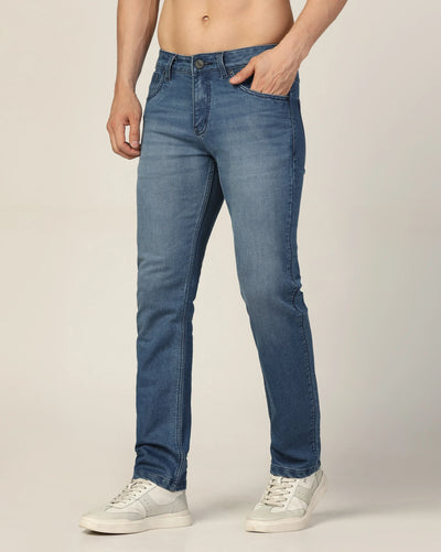 Kagad Jeans Mens Regular Fit Two Tone Tint Sea Blue Jeans - Style Code "KGDJN-403036