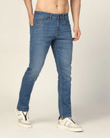 Kagad Jeans Mens Regular Fit Two Tone Sea Blue Jeans - Style Code "KGDJN-403035