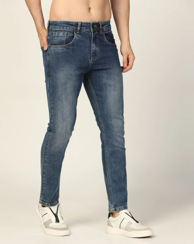 Kagad Jeans Mens Regular Fit Two Tone Fadded Blue Jeans - Style Code "KGDJN-403034