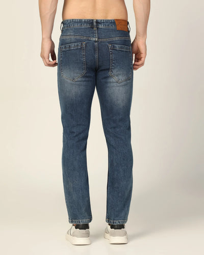 Kagad Jeans Mens Regular Fit Two Tone Fadded Blue Jeans - Style Code "KGDJN-403034