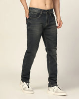 Kagad Jeans Mens Regular Fit badges Two Tone Deep Ocean Tint Blue Jeans - Style Code "KGDJN-403033