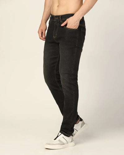 Kagad Jeans Mens Regular Fit Two Tone Dark Grey Jeans - Style Code "KGDJN-403031