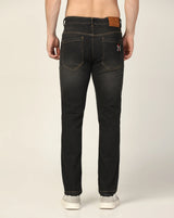 Kagad Jeans Mens Regular Fit badges Two Tone Dark Grey Jeans - Style Code "KGDJN-403029