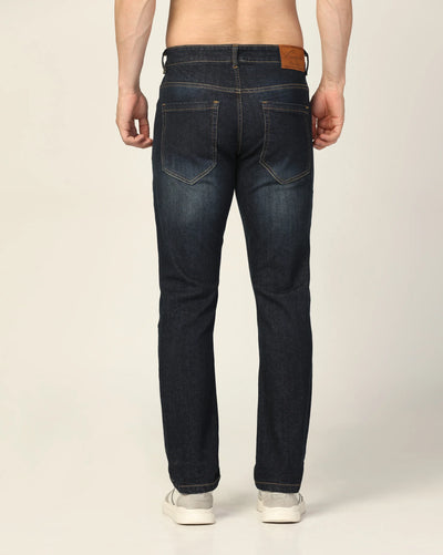 Kagad Jeans Mens Regular Fit Dark Faded Blue Jeans - Style Code "KGDJN-403028