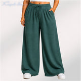 Womens elasticated High Rise waist loose straight fit Palazo Pajama KGDJNS-404065