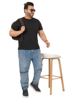 Men's Plus Size Denim Jogger KGDJGR-406088