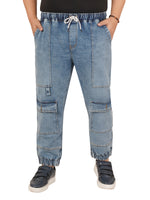 Men's Plus Size Denim Jogger KGDJGR-406088