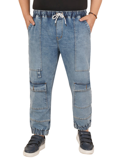 Men's Plus Size Denim Jogger KGDJGR-406088