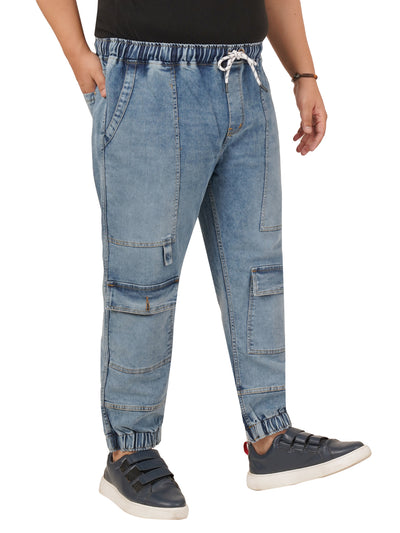 Men's Plus Size Denim Jogger KGDJGR-406088