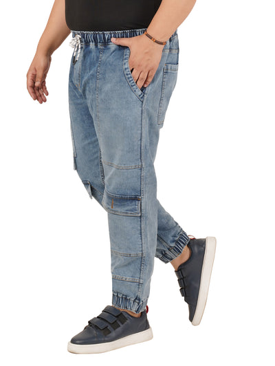 Men's Plus Size Denim Jogger KGDJGR-406088